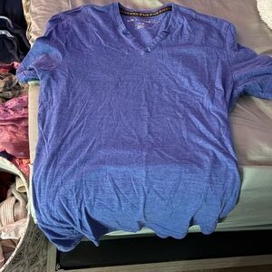 Sun + Stone Indigo V-Neck Tee